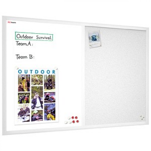 ALLboards Whiteboard-Pinnwand 60,0 x 40,0 cm Textil weiß