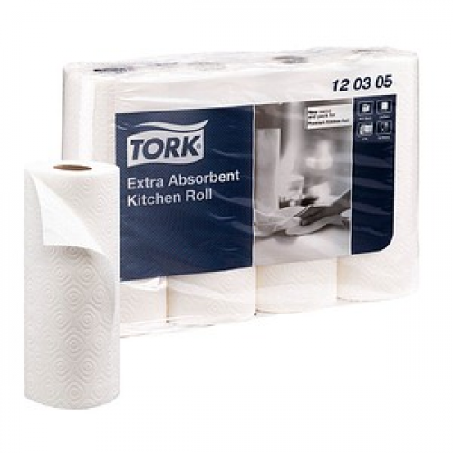 TORK Küchenrollen Premium 3-lagig, 4 Rollen