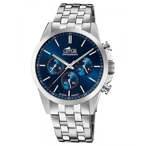 Lotus 18989/2 Herren-Chronograph Quarz Stahl/Blau