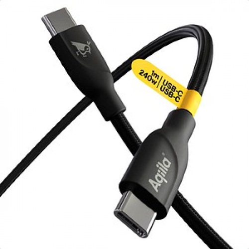 Aqiila® CB11 Ladekabel schwarz 1,0 m, 240 Watt