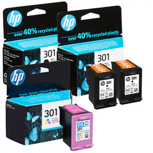 HP 301 (E5Y87EE) schwarz, color Druckerpatronen, 3er-Set