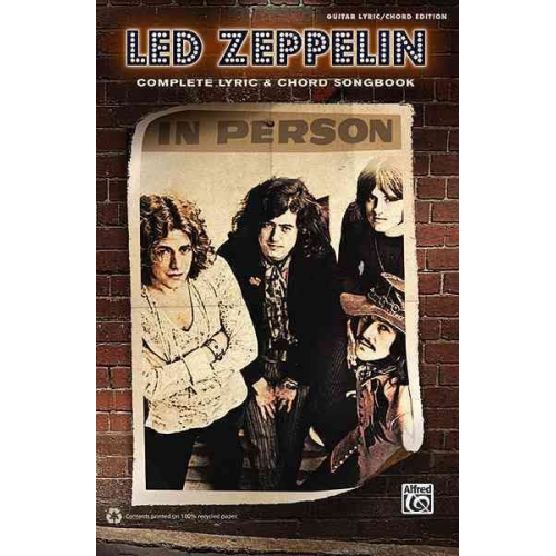 Led Zeppelin - Led Zeppelin: Complete Lyric & Chord Songbook