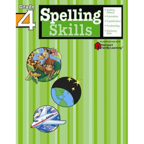 Flash Kids (EDT) - Spelling Skills: Grade 4 (Flash Kids Harcourt Family Learning)