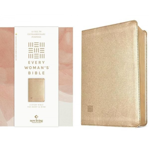 Naomi Cra Tyndale House Publishers (COR)/ Overton - NLT Every Woman's Bible, Filament Enabled (Leatherlike, Soft Gold, Red Letter)