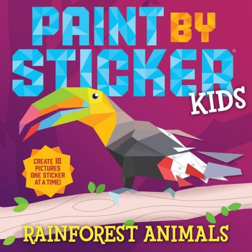 Workman Publishing - Paint by Sticker Kids: Rainforest Animals