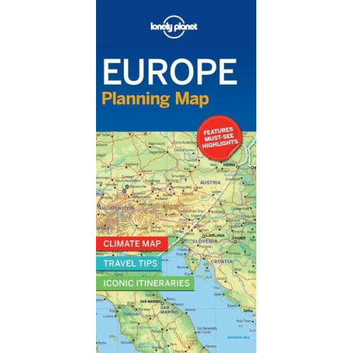 Lonely Planet - Lonely Planet Europe Planning Map