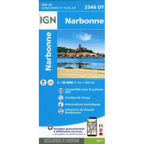 Collectif Ign - Narbonne 1:25 000