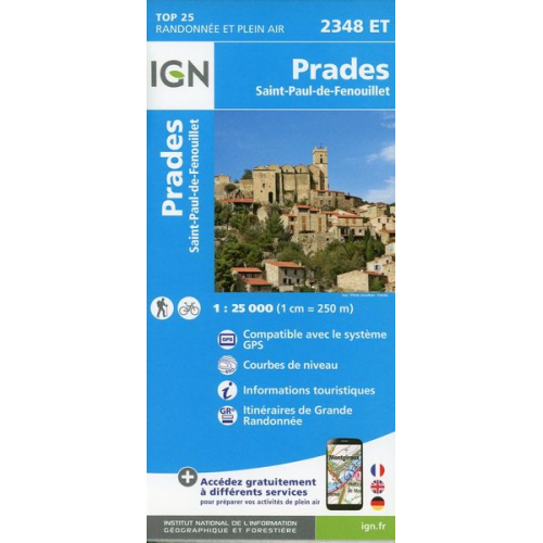 Collectif Ign - Prades.Saint-Paul-de-Fenouillet 1:25 000