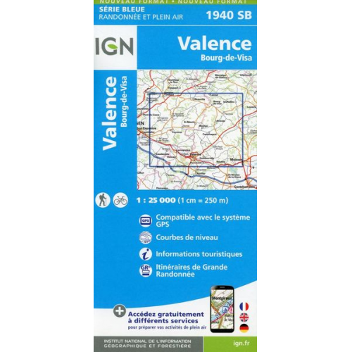 Collectif Ign - Valence.Bourg-de-Visa 1:25 000