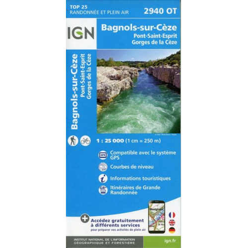 Collectif Ign - Bagnols-sur-Cèze. Pont-Saint-Esprit. Gorges de la Cèze