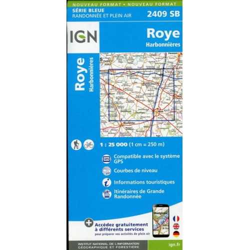 Collectif Ign - Roye.Harbonnières 1:25 000