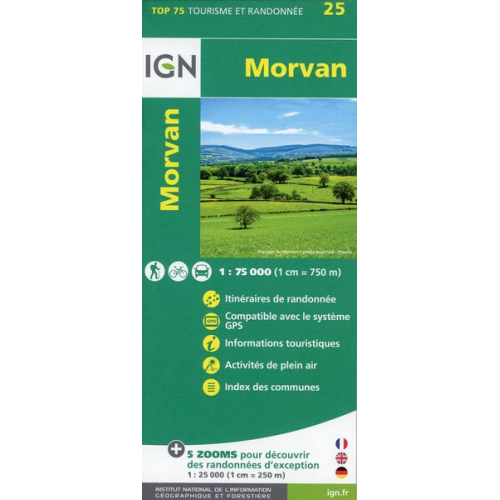 Collectif Ign - Morvan 1:75000