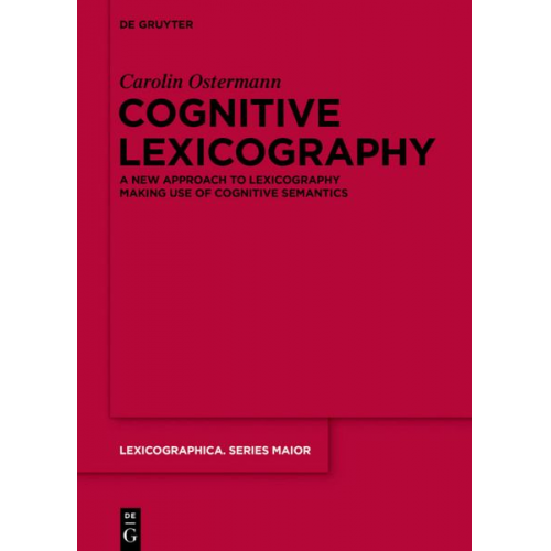 Carolin Ostermann - Cognitive Lexicography