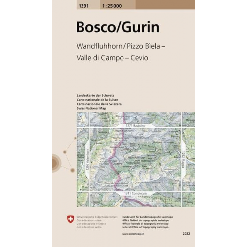 Bundesamt für Landestopografie swisstopo - Swisstopo 1 : 25 000 Bosco/Gurin