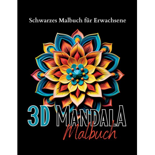 Lucy´s Schwarze Malbücher - Schwarzes „Mandala Malbuch für Erwachsene“.