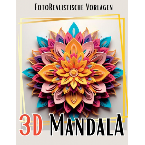 Lucy´s Schwarze Malbücher - 3D Mandala Malbuch „Black & White“