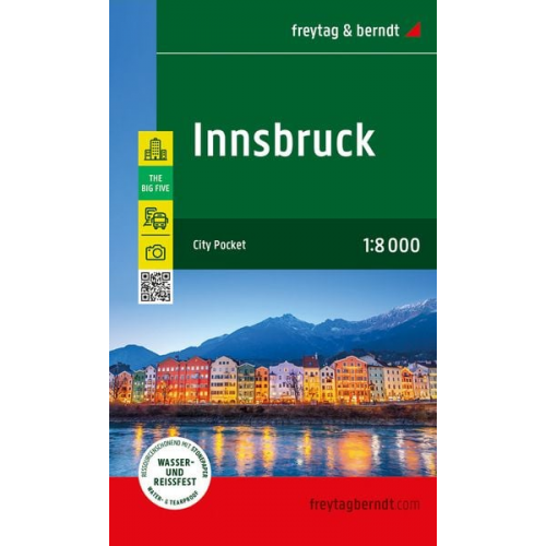 Innsbruck, Stadtplan 1:8.000, freytag & berndt