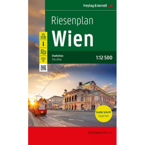 Wien, Riesenplan, Städteatlas 1:12.500, freytag & berndt