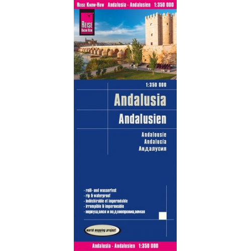 Reise Know-How Verlag Peter Rump - Reise Know-How Landkarte Andalusien / Andalusia (1:350.000)