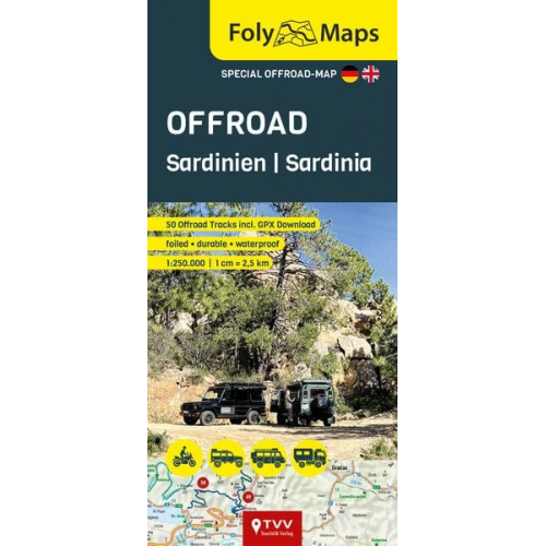 FolyMaps OFFROAD Sardinien 1:250 000