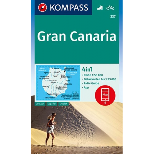 KOMPASS Wanderkarte 237 Gran Canaria 1:50.000