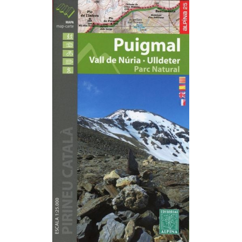 Puigmal - Vall de Nuria - Ulldeter Wanderkarte