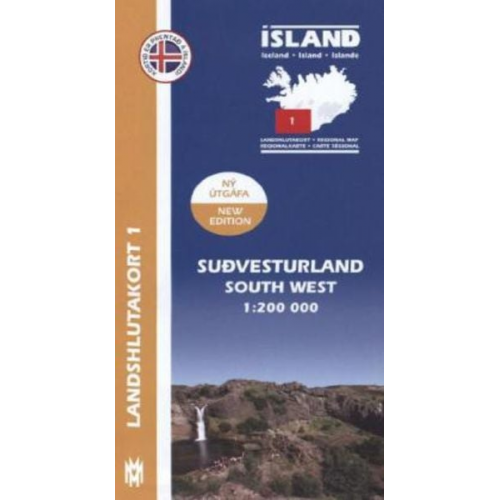 IRK 01 Sudvesturland / Süd-West-Island Regionalkarte 1 : 200 000