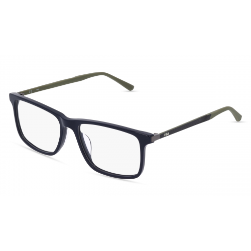 Fila VFI 205 Herren-Brille inkl. Gläser Vollrand Eckig Kunststoff-Gestell 55mm/16mm/140mm, blau