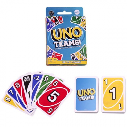 UNO Teams Kartenspiel für Kinder, Erwachsene, Familienabend, Partys und Reisen