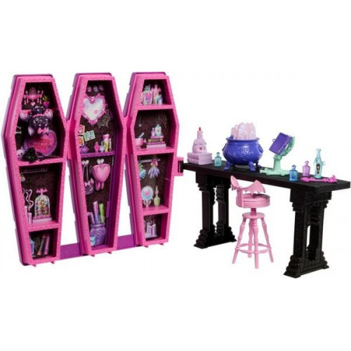 Monster High Draculaura Secret Potion Room Puppen-Spielset mit mehr als 12 Acc