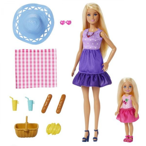 Barbie-Puppen und Accessoires aus der Reihe Family & Friends, Spielset im Pick