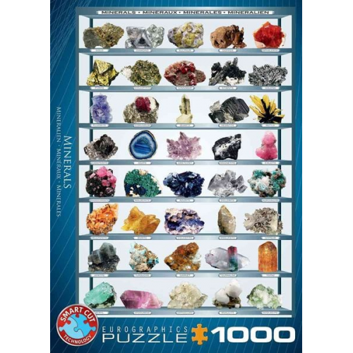 Eurographics 6000-2008 - Mineralien , Puzzle, 1.000 Teile