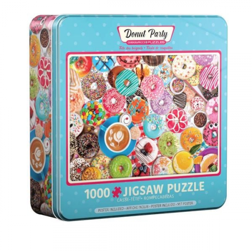 Eurographics 8051-5602 - Donut Party Puzzledose, 1.000 Blech Puzzle