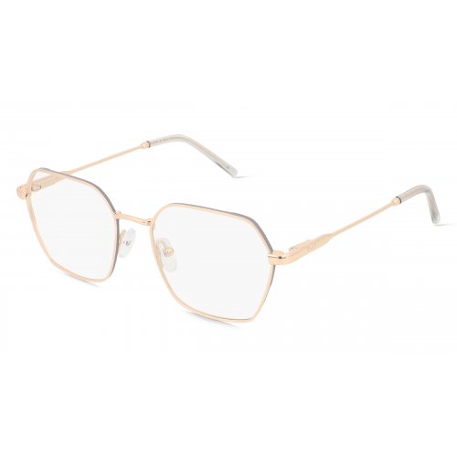 DKNY DK1033 Damen-Brille inkl. Gläser Vollrand Eckig Metall-Gestell 51mm/17mm/140mm, pink