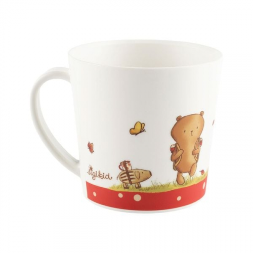 Sigikid 52918 - Kinder Camping Tasse Mister OLui Biberbär, rPET