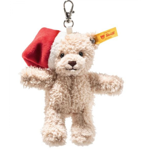 Steiff 122607 - Schlüsselanhänger Teddybär Ben Cosy Christmas, beige,