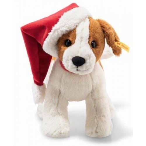 Steiff 114199 - Snuffy Hund Cosy Christmas, braun/beige, 27 cm