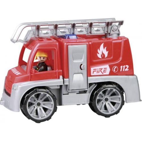 LENA® 04457EC - Truxx, Feuerwehr mit Leiter und Spielfigur, L/B/H 29x15x19 cm