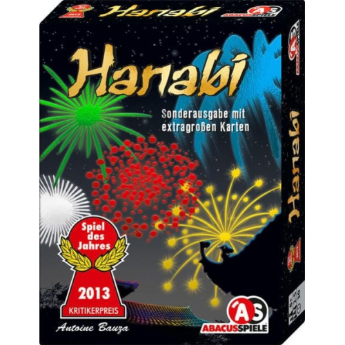 Asmodee ACUD0004 - Hanabi Sonderausgabe, Extragroße Karten, Spiel des Jahres 2013