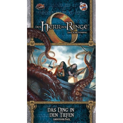 Asmodee FFGD2646 - Herr der Ringe LCG Das Ding in den Tiefen, Abenteuer Pack, Kartenspiel