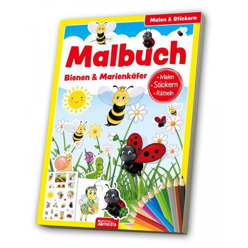 Malbuch Bienen & Marienkäfer