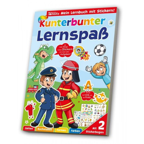 Sticker Übungsbuch Lernspaß Feuerwehr / Polizei