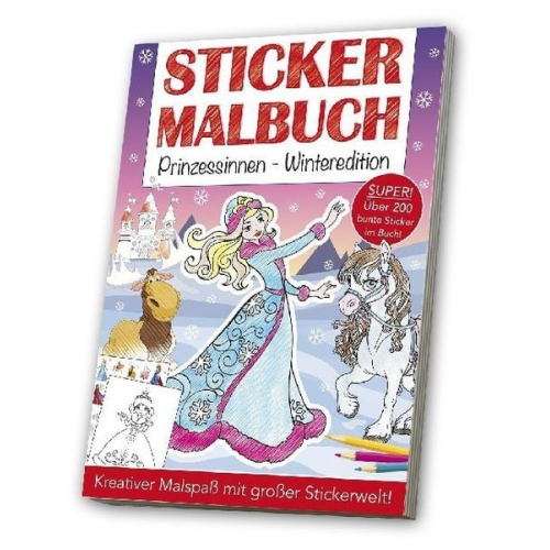 Stickermalbuch Prinzessinnen Winteredition