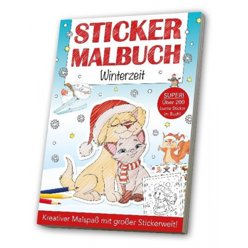 Sticker Malbuch - Winterzeit