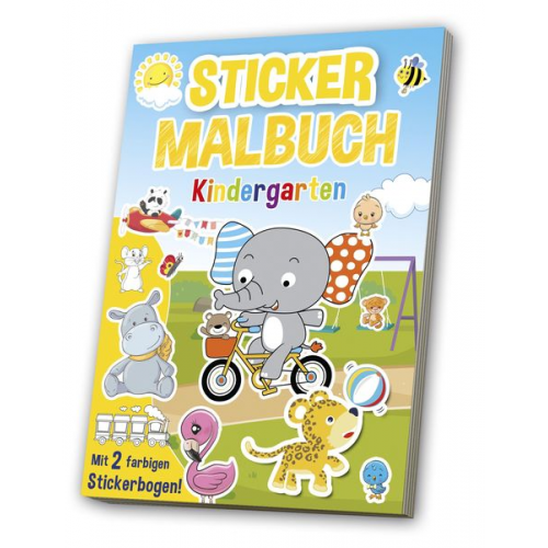 Mal- & Stickerbuch: Kindergarten