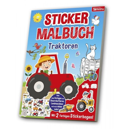 Mal- & Stickerbuch: Traktor