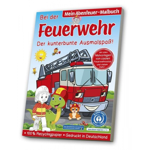 Malbuch Blauer Engel: Feuerwehr