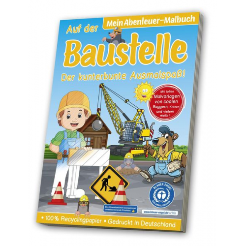 Malbuch Blauer Engel: Baustelle