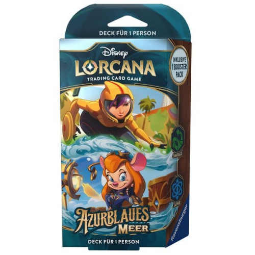 Disney Lorcana Trading Card Game: Azurblaues Meer - Smaragd und Saphir Deck (Deutsch)