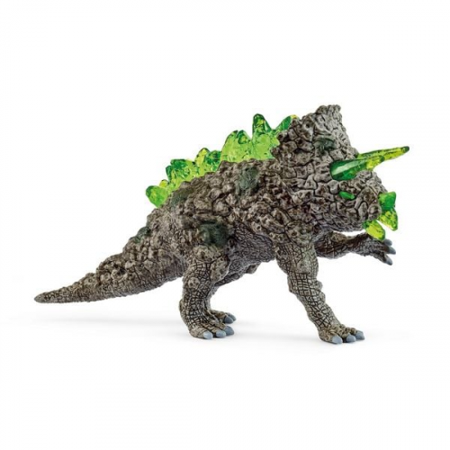 Schleich 70828 - Eldrador Creatures, Steintriceratops, Spielfigur, Länge: 17,5 cm